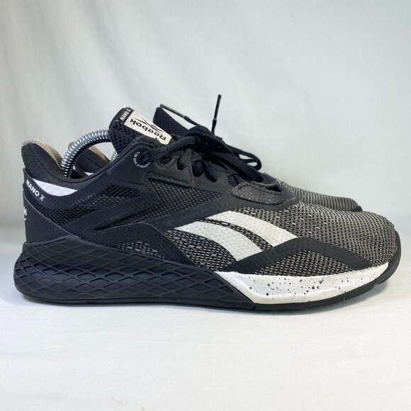 Reebok Other - Reebok Nano X Black & White Men's Running Shoes Size 9.5